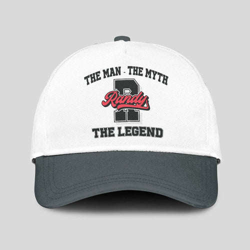 The Man The Myth The Legend Custom Initial Letter And Name Cap RANDY 13K1 C38PF