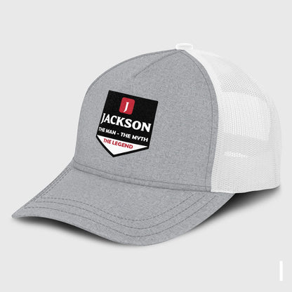 The Man The Myth The Legend Gray Mesh Cap JACKSON 13K1 C189PF