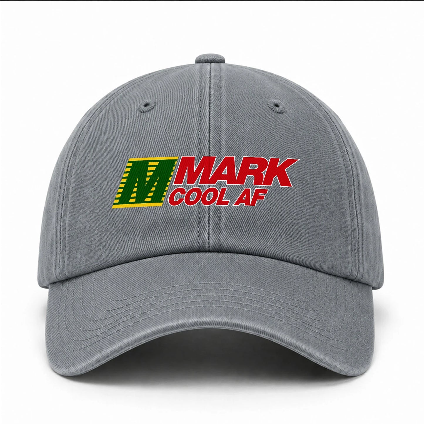 Your Name Cool Af Funny Washed Cap MARK 13K1 C85PF