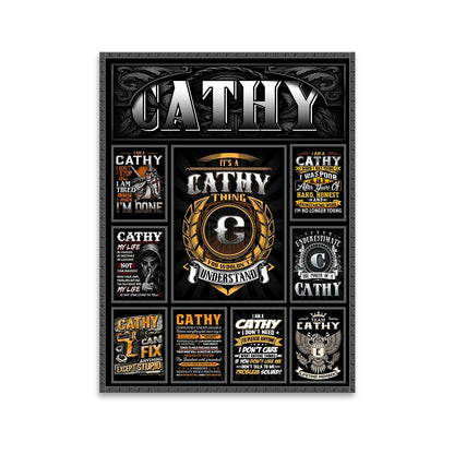CATHY Personalized Sponge Floor Mat – Custom Printed Home Decor 13K1-AR2