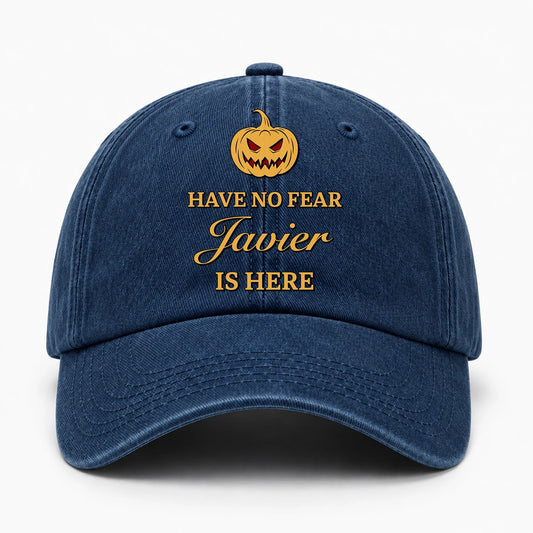 Have No Fear Your Name Is Here Jack O' Lantern Washed Cap JAVIER 13K1 C165PF