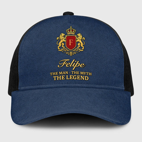 The Man The Myth The Legend Royal Blue Mesh Cap FELIPE 13K1 C187PF