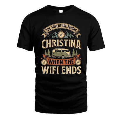 CHRISTINA 13K1-547 The Adventure Begins Name When The Wifi Ends