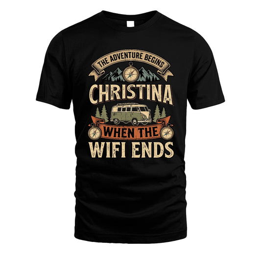 CHRISTINA 13K1-547 The Adventure Begins Name When The Wifi Ends