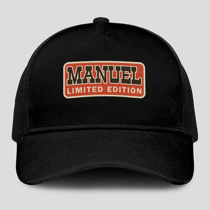 Limited Edition Red Logo Black Mesh Cap MANUEL 13K1 C215PF