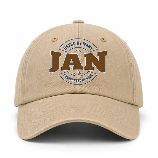 Hated By Many Confronted By None Washed Cap JAN 13K1 C36PF