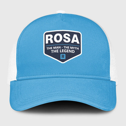 The Man The Myth The Legend Light Blue Mesh Cap ROSA 13K1 C190PF