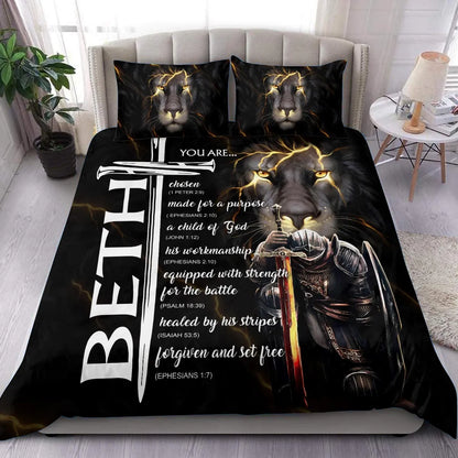 BETH Limited Edition Personalized Bedding Set 13K1-BS1