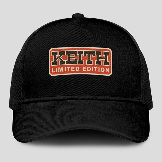 Limited Edition Red Logo Black Mesh Cap KEITH 13K1 C215PF