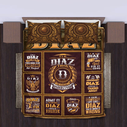 DIAZ Limited Edition Personalized Bedding Set 13K1-BS3