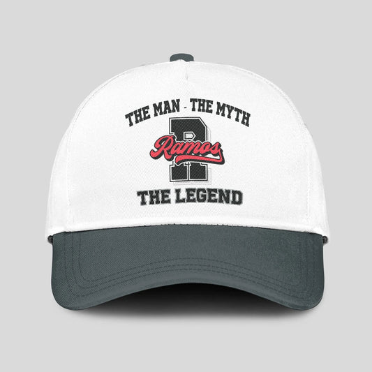 The Man The Myth The Legend Custom Initial Letter And Name Cap RAMOS 13K1 C38PF