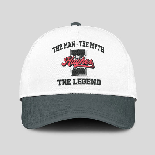 The Man The Myth The Legend Custom Initial Letter And Name Cap HUGHES 13K1 C38PF