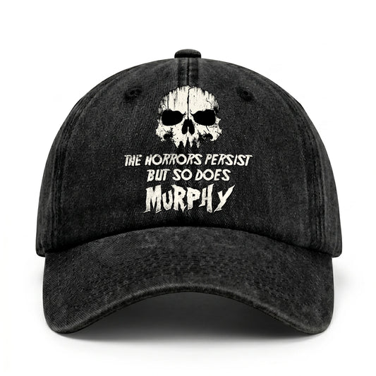 The Horrors Persist But So Does Your Name Cool Skull Washed Cap MURPHY 13K1 C134PF