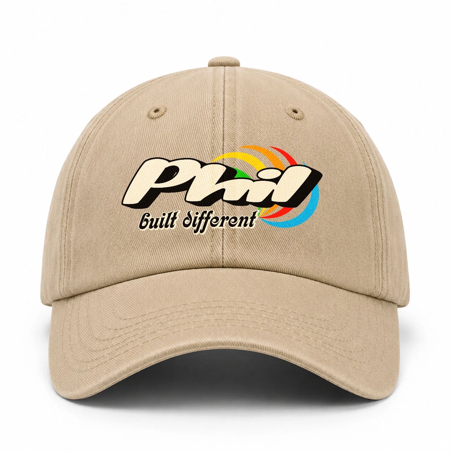 Your Name Built Different Retro Washed Cap PHIL 13K1 C55PF