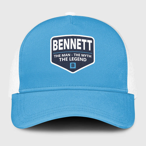The Man The Myth The Legend Light Blue Mesh Cap BENNETT 13K1 C190PF