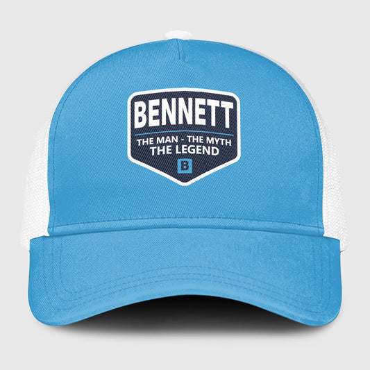 The Man The Myth The Legend Light Blue Mesh Cap BENNETT 13K1 C190PF
