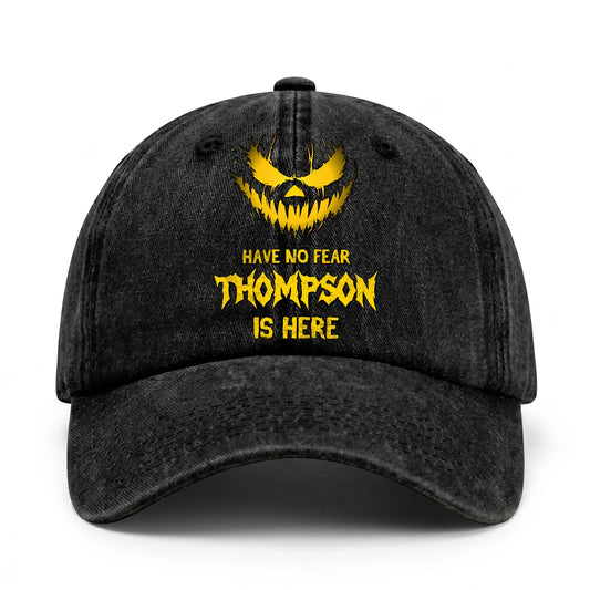 Have No Fear Your Name Is Here Jack O' Lantern Washed Cap THOMPSON 13K1 C135PF