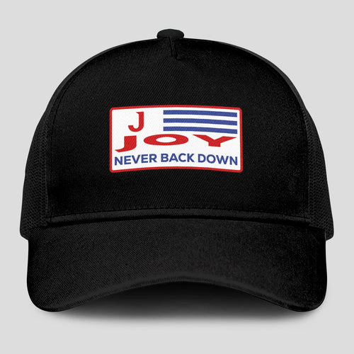 Never Back Down Vintage America Black Mesh Cap JOY 13K1 C207PF