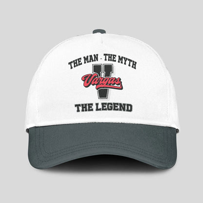 The Man The Myth The Legend Custom Initial Letter And Name Cap VARGAS 13K1 C38PF