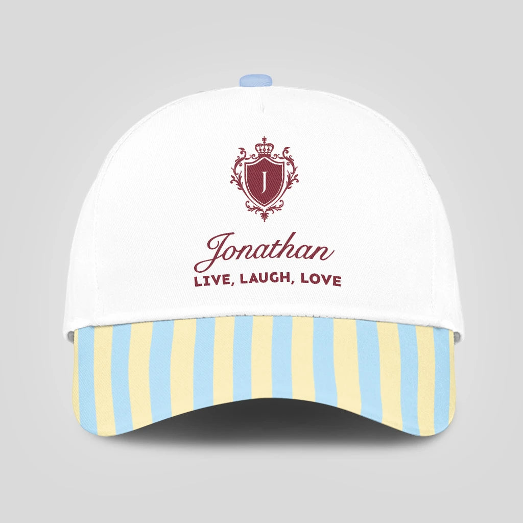 Live Laugh Love Blue And Yellow Luxury Cap JONATHAN 13K1 C121PF