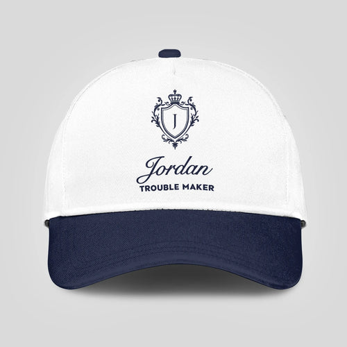Trouble Maker Funny Blue And White Cap JORDAN 13K1 C152PF