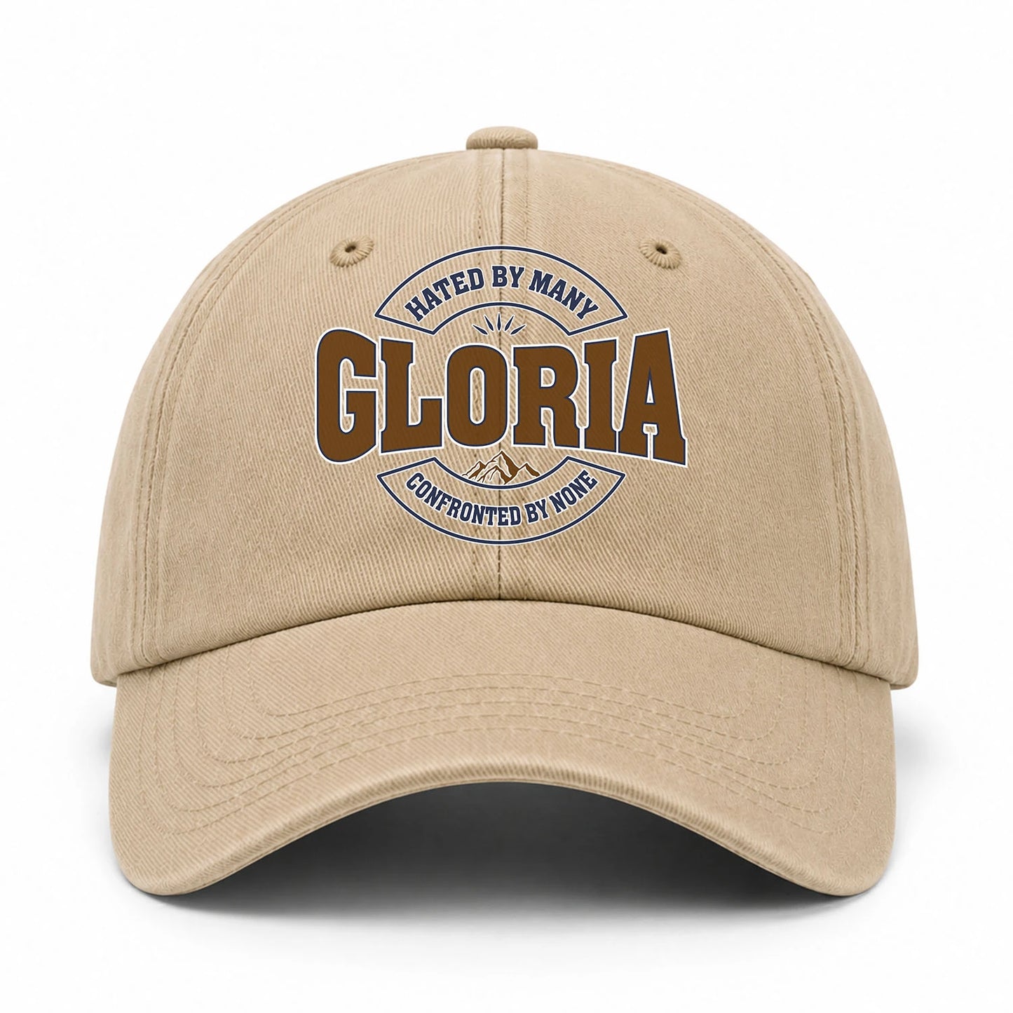 Hated By Many Confronted By None Washed Cap GLORIA 13K1 C36PF