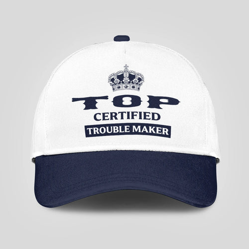 Certified Your Name Trouble Maker Washed Cap TOP 13K1 C148PF