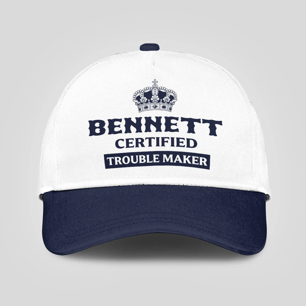 Certified Your Name Trouble Maker Washed Cap BENNETT 13K1 C148PF