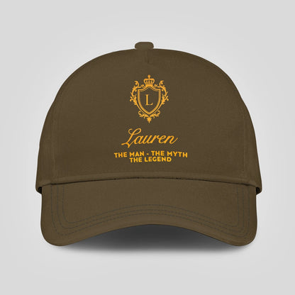 The Man The Myth The Legend Luxury Olive Cap LAUREN 13K1 C91PF