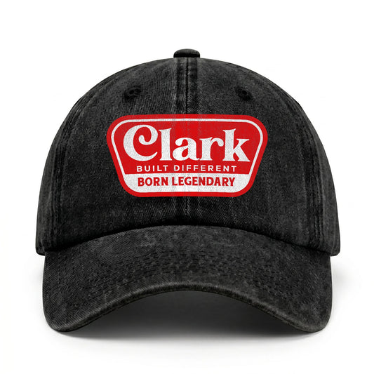 Built Different Born Legendary Red Logo Washed Cap CLARK 13K1 C63PF