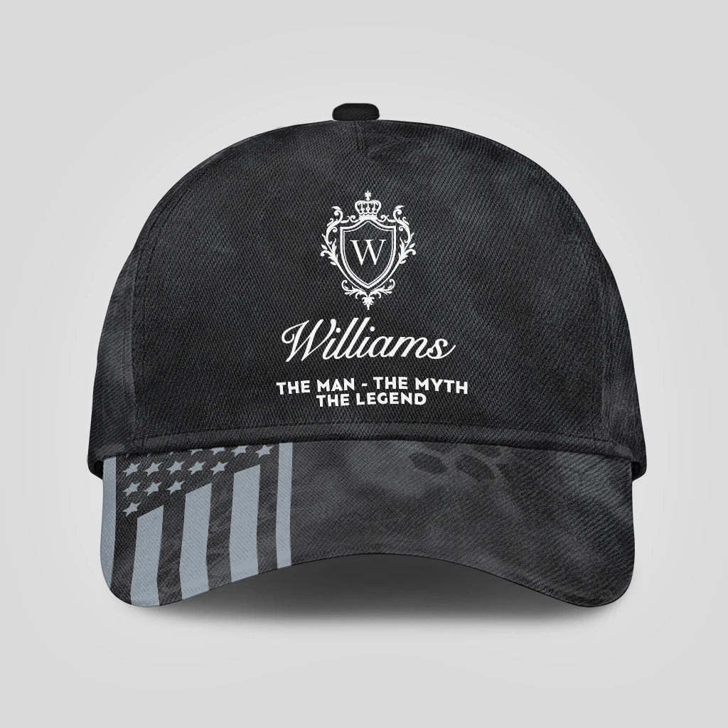 The Man The Myth The Legend America Black Camo Cap WILLIAMS 13K1 C173PF