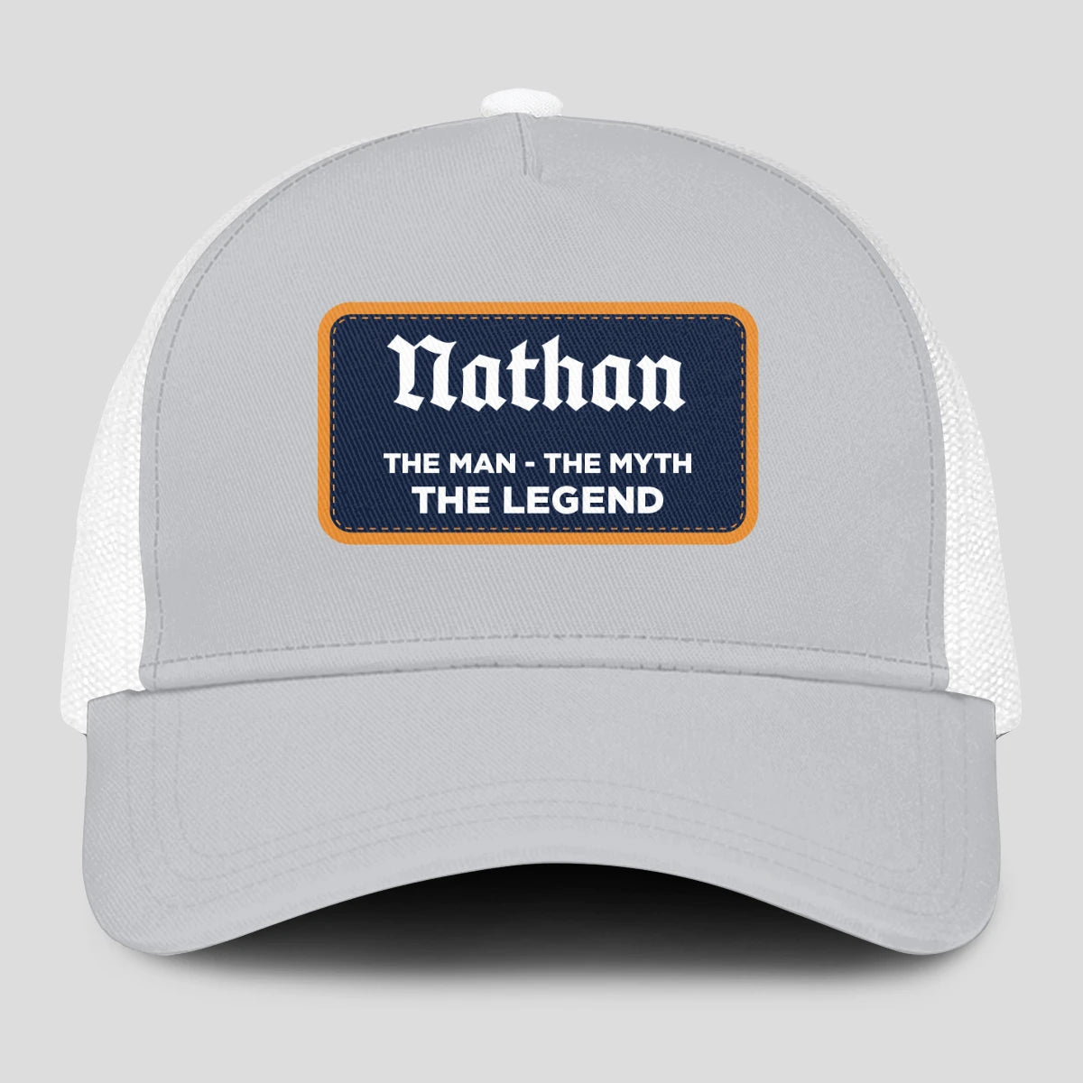The Man The Myth The Legend Gray Mesh Cap NATHAN 13K1 C204PF