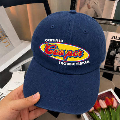 Certified Your Name Trouble Maker Washed Cap COOPER 13K1 C73PF
