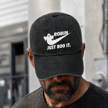 Just Boo It Halloween Washed Cap ROBIN 13K1 C83PF