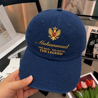 The Man The Myth The Legend King Eagle Washed Cap MUHAMMAD 13K1 C149PF