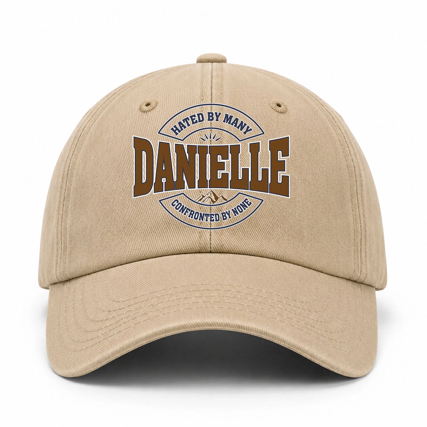 Hated By Many Confronted By None Washed Cap DANIELLE 13K1 C36PF