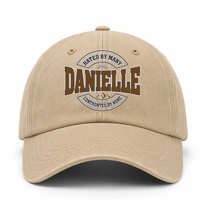 Hated By Many Confronted By None Washed Cap DANIELLE 13K1 C36PF