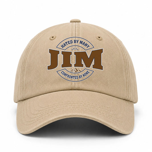 Hated By Many Confronted By None Washed Cap JIM 13K1 C36PF