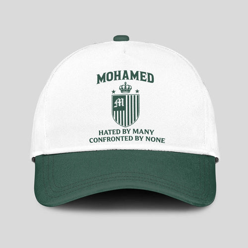 Hated By Many Confronted By None Luxury Logo Cap MOHAMED 13K1 C41PF