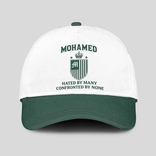Hated By Many Confronted By None Luxury Logo Cap MOHAMED 13K1 C41PF