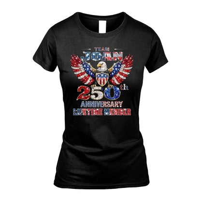 JIMMY 13K1-523 Personalized "Team...Lifetime Member" America 250 Design