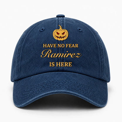 Have No Fear Your Name Is Here Jack O' Lantern Washed Cap RAMIREZ 13K1 C165PF