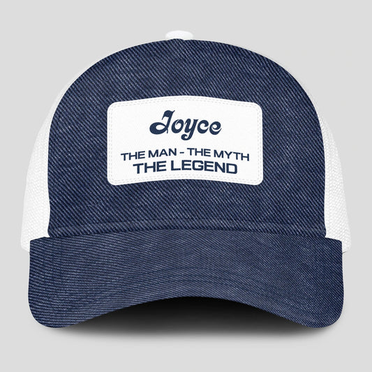 The Man The Myth The Legend Blue Denim Mesh Cap JOYCE 13K1 C194PF