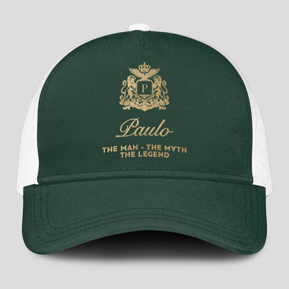 The Man The Myth The Legend Sage Green Mesh Cap PAULO 13K1 C192PF