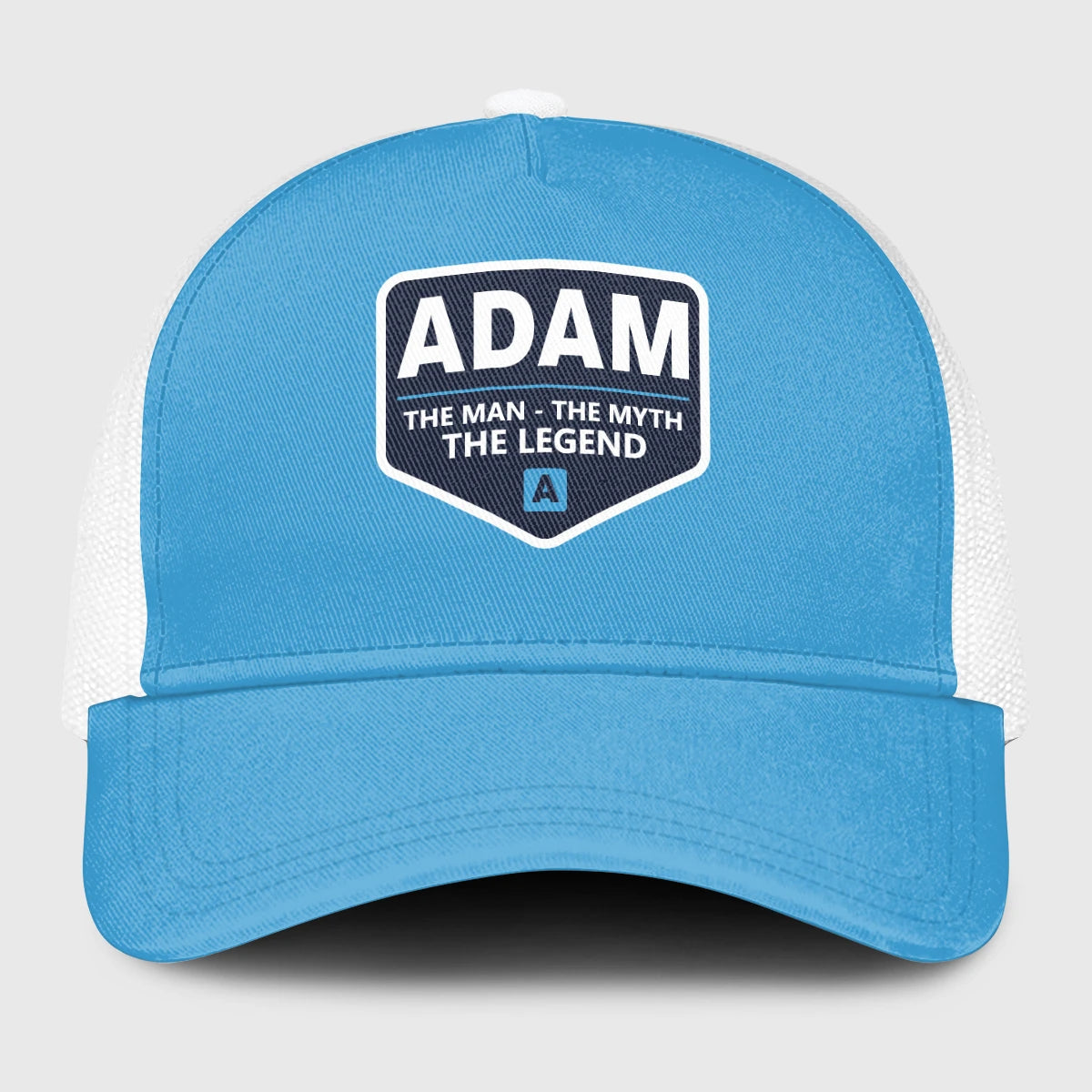 The Man The Myth The Legend Light Blue Mesh Cap ADAM 13K1 C190PF