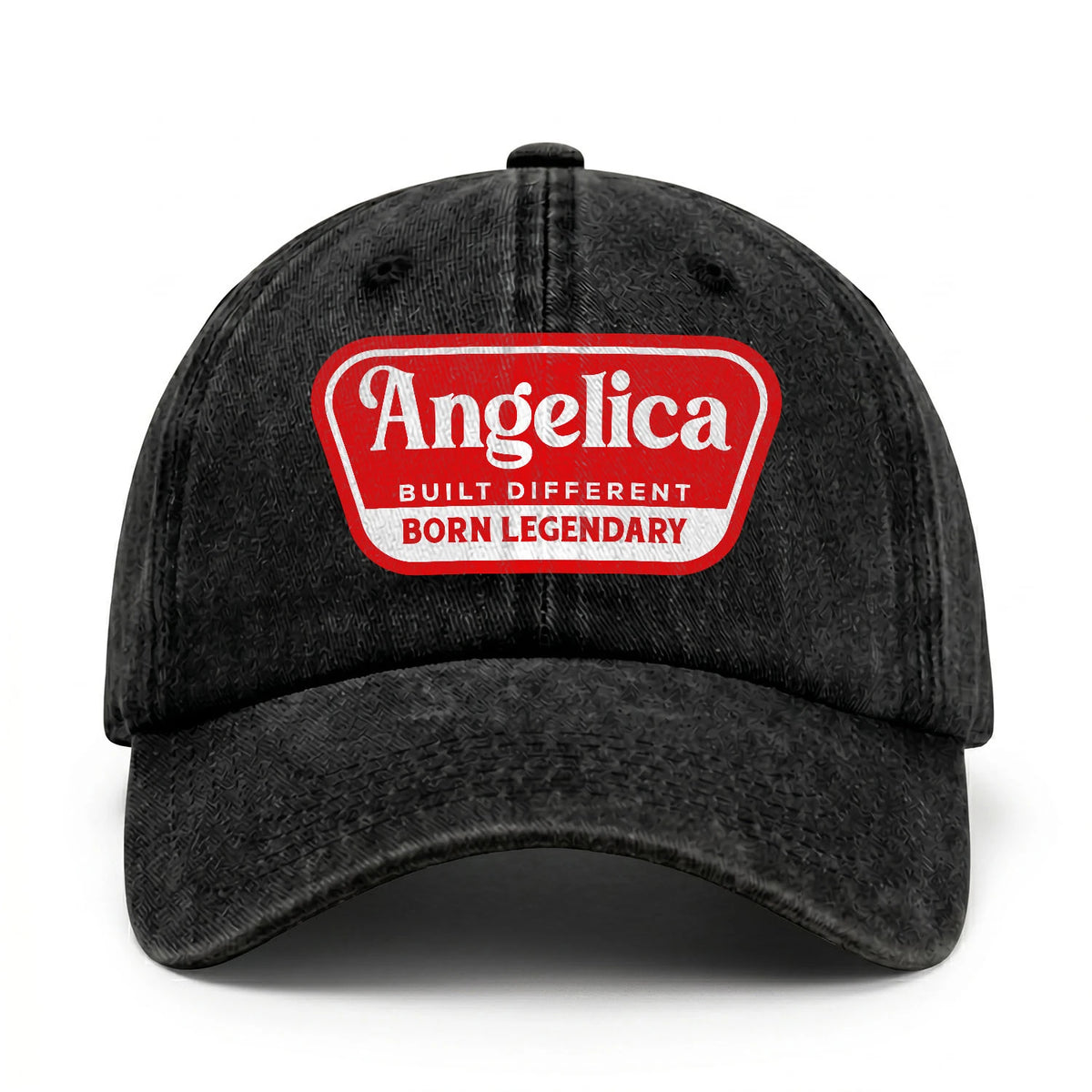 Built Different Born Legendary Red Logo Washed Cap ANGELICA 13K1 C63PF
