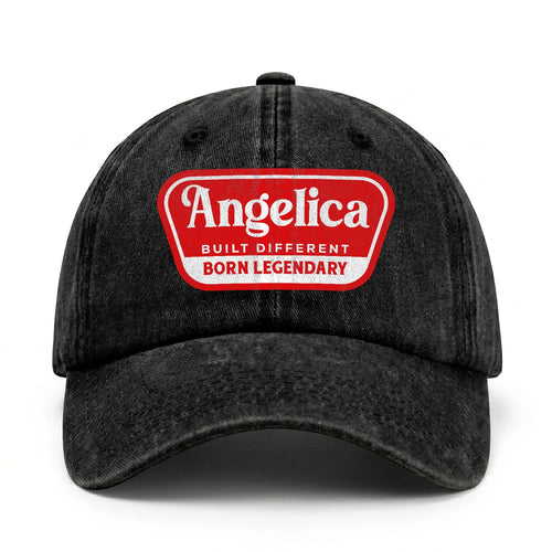 Built Different Born Legendary Red Logo Washed Cap ANGELICA 13K1 C63PF