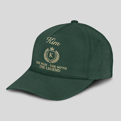 The Man The Myth The Legend Crest Forest Green Cap KIM 13K1 C159PF