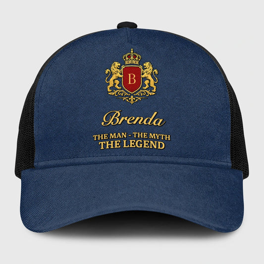 The Man The Myth The Legend Royal Blue Mesh Cap BRENDA 13K1 C187PF