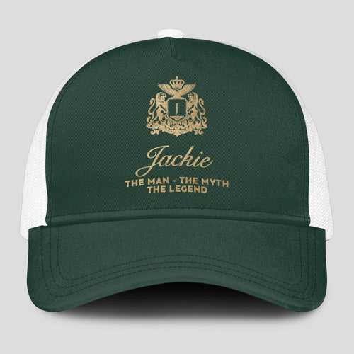 The Man The Myth The Legend Sage Green Mesh Cap JACKIE 13K1 C192PF